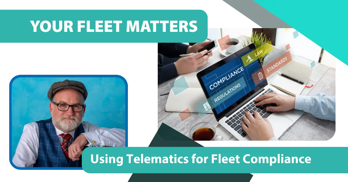Telematics fleet compliance dashboard with fleet management specialist